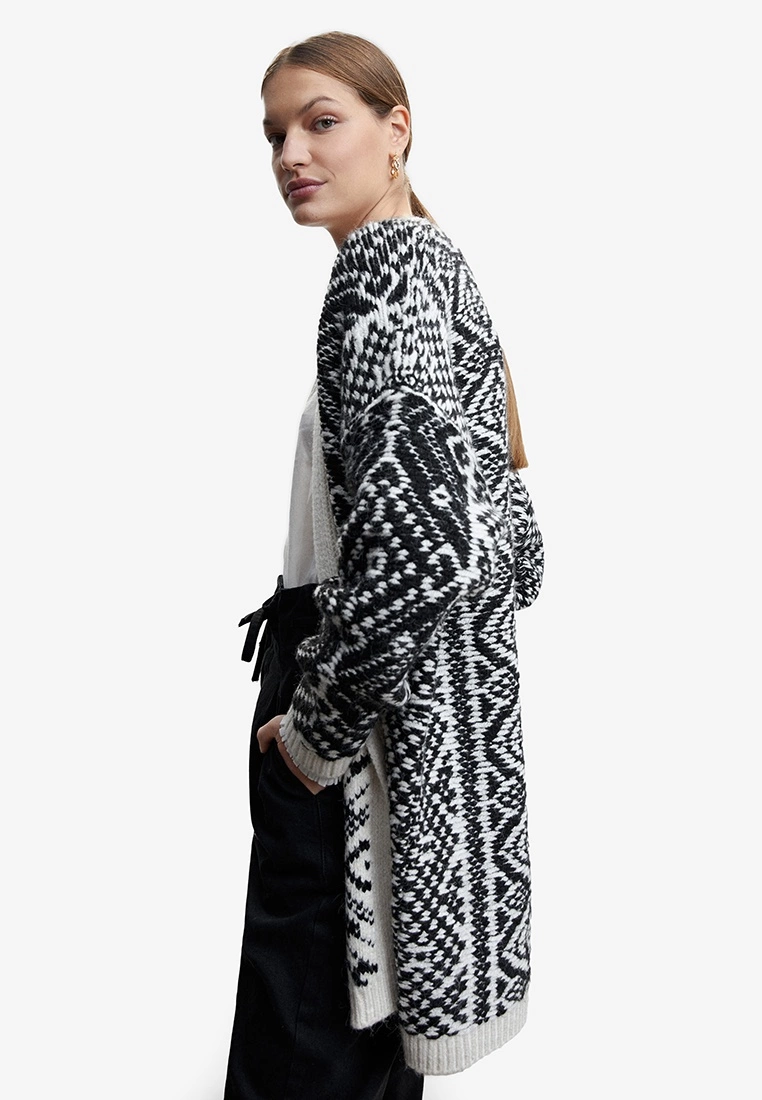 Mango Printed Cardigan Reverse Stitch 3 Mango Printed Cardigan Reverse Stitch