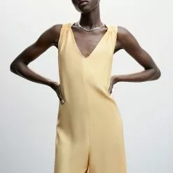 Mango Wrap-Back Crop Jumpsuit -Mango popular store mango 3918 6742536 4