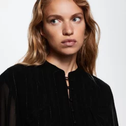 Mango Shiny Textured Dress -Mango popular store mango 3940 6957436 3