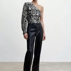 Mango Glitter Detail Asymmetric Blouse 10 Mango Glitter Detail Asymmetric Blouse -Mango popular store mango 3951 0957436 4