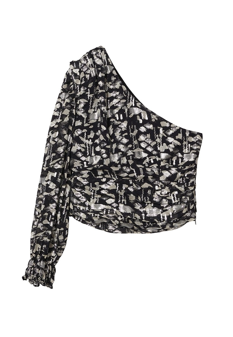 Mango Glitter Detail Asymmetric Blouse 7 Mango Glitter Detail Asymmetric Blouse - Image 5