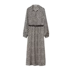 Mango Rhombus Patterned Dress -Mango popular store mango 3953 6841626 8