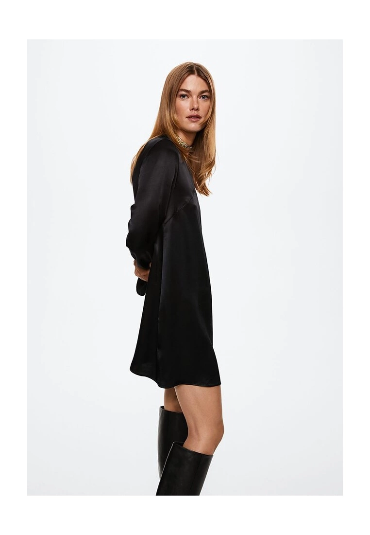 Mango Satin Dress 6 Mango Satin Dress - Image 4