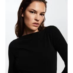 Mango Boat Neck T-Shirt -Mango popular store mango 3981 4841626 4