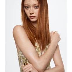 Mango Lurex Printed Jumpsuit -Mango popular store mango 4071 1469026 3