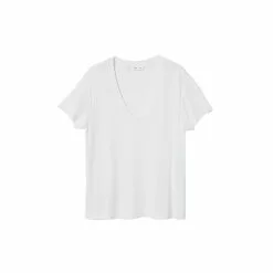 Mango V-Neck Flowy T-Shirt -Mango popular store mango 4082 2158526 8