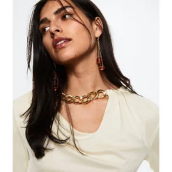 Mango Chain Detail Dress 10 Mango Chain Detail Dress -Mango popular store mango 4082 4579026 3