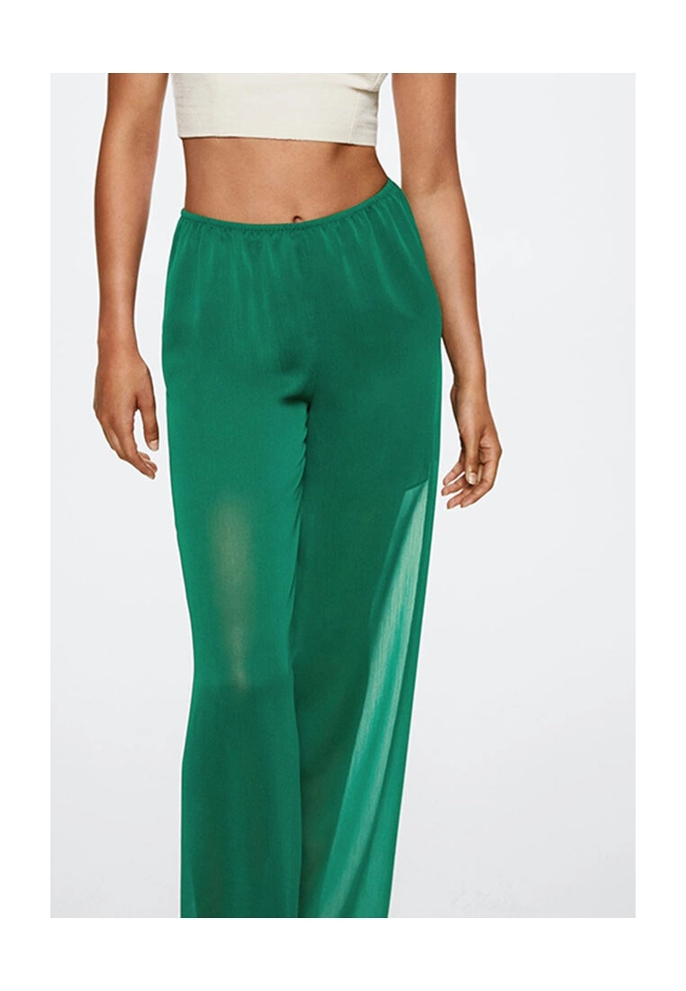 Mango Semi-Transparent Straight Trousers 5 Mango Semi-Transparent Straight Trousers - Image 3