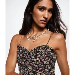 Mango Flowers Cotton Dress -Mango popular store mango 4125 0879026 3