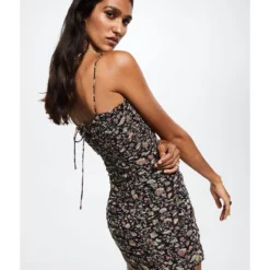 Mango Flowers Cotton Dress -Mango popular store mango 4125 0879026 4