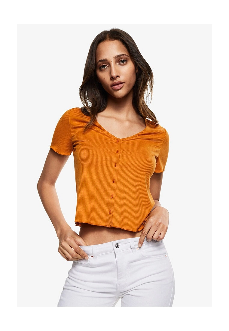 Mango Buttoned Ribbed Top 3 Mango Buttoned Ribbed Top