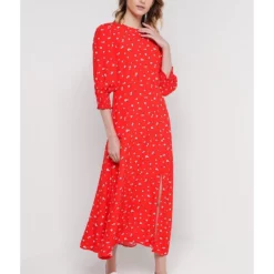 Mango Flower Print Dress