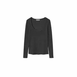 Mango Ribbed Long-Sleeved T-Shirt 17 Mango Ribbed Long-Sleeved T-Shirt -Mango popular store mango 4140 7841626 8