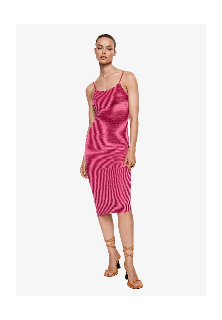 Mango Striped Fitted Dress 3 Mango Striped Fitted Dress