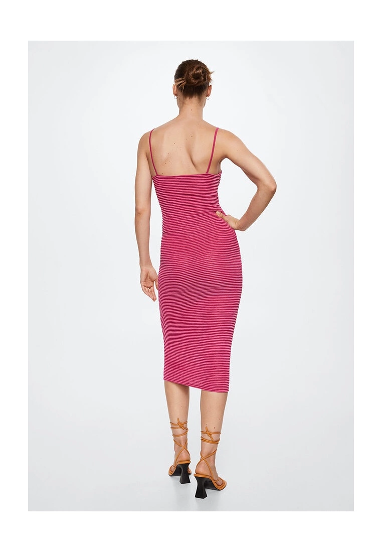 Mango Striped Fitted Dress 4 Mango Striped Fitted Dress - Image 2