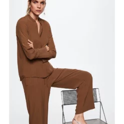 Mango Mao Collar Blouse 11 Mango Mao Collar Blouse -Mango popular store mango 4174 0922726 3