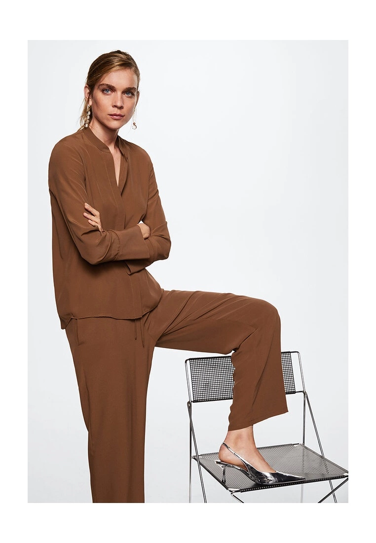 Mango Mao Collar Blouse 5 Mango Mao Collar Blouse - Image 3