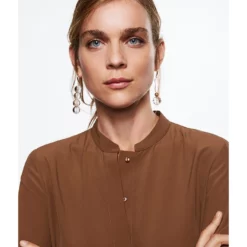 Mango Mao Collar Blouse 12 Mango Mao Collar Blouse -Mango popular store mango 4175 0922726 4