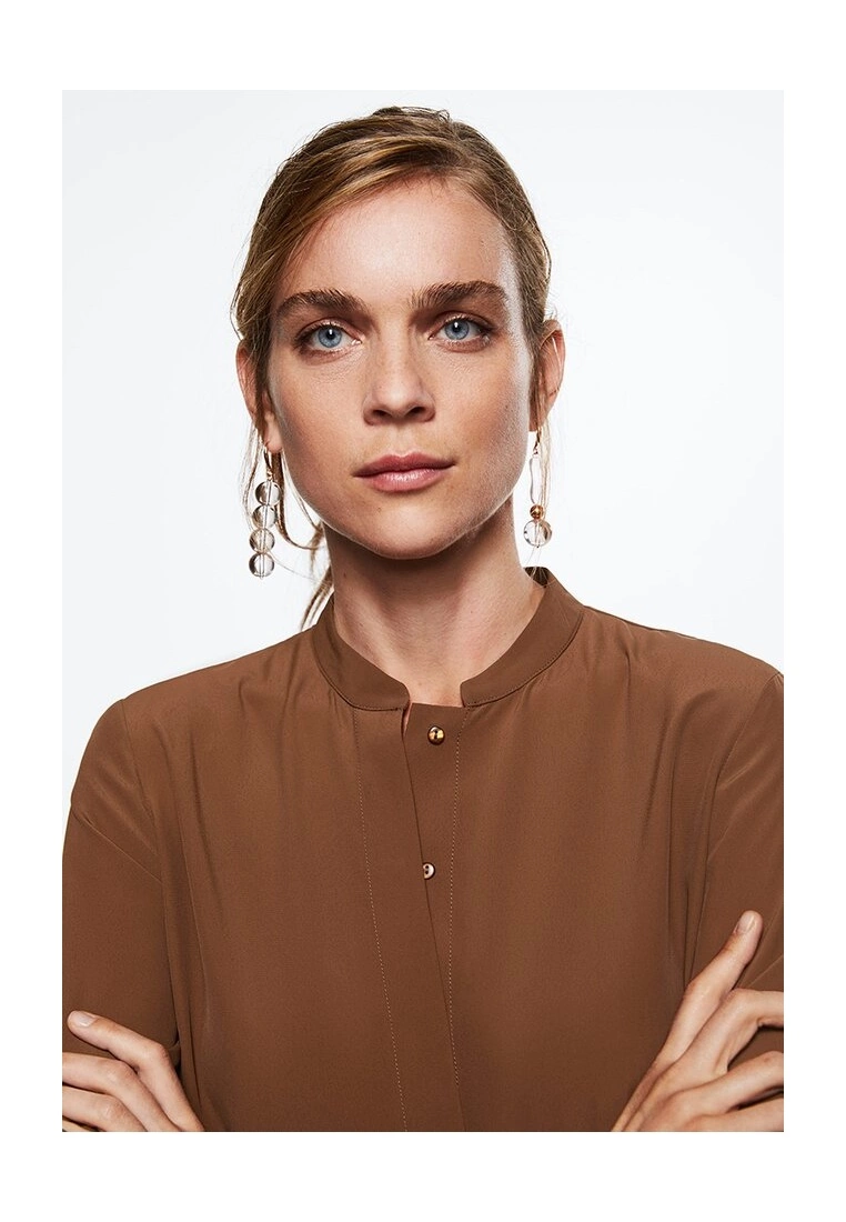 Mango Mao Collar Blouse 6 Mango Mao Collar Blouse - Image 4