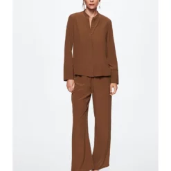 Mango Mao Collar Blouse 13 Mango Mao Collar Blouse -Mango popular store mango 4175 0922726 5