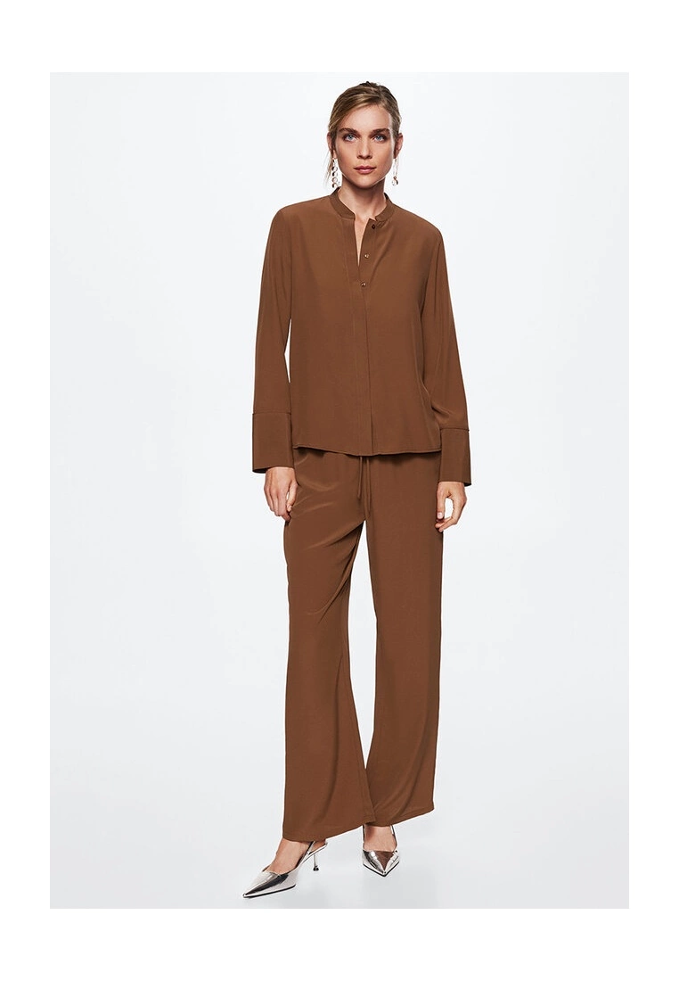 Mango Mao Collar Blouse 7 Mango Mao Collar Blouse - Image 5