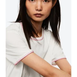 Mango Embroidered Cotton T-Shirt -Mango popular store mango 4183 7948526 4