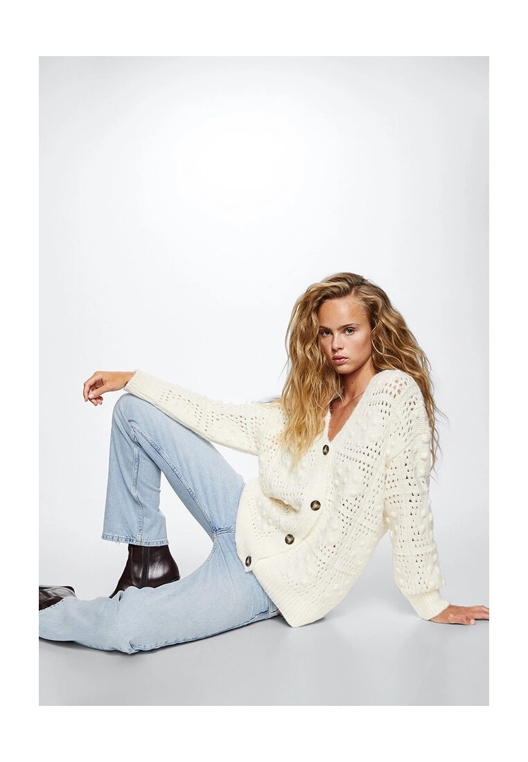 Mango Oversized Cardigan With Buttons 6 Mango Oversized Cardigan With Buttons - Image 4