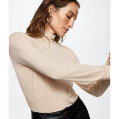 Mango Turtleneck Long-Sleeved T-Shirt -Mango popular store mango 4218 8941626 3