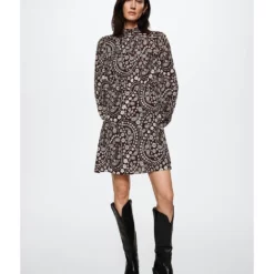 Mango Flowy Printed Dress -Mango popular store mango 4245 2032726 5