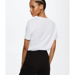 Mango Strass Cotton T-Shirt -Mango popular store mango 4252 9845626 3