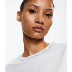 Mango Strass Cotton T-Shirt -Mango popular store mango 4253 9845626 4