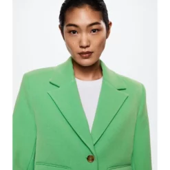 Mango Cropped Blazer With Buttons -Mango popular store mango 4323 3051626 3