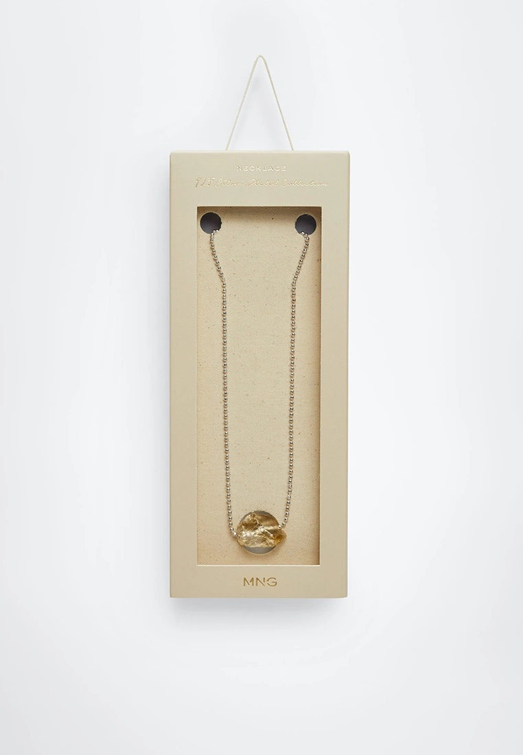 Mango Stone Pendant Necklace 6 Mango Stone Pendant Necklace - Image 4