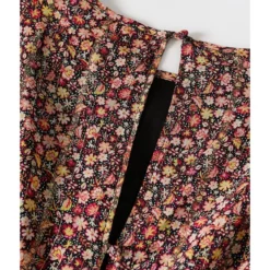 Mango Printed Cut-Out Detail Dress -Mango popular store mango 4326 3948526 6