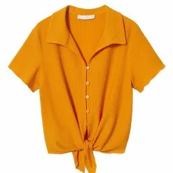 Mango Knot Cropped Shirt 11 Mango Knot Cropped Shirt -Mango popular store mango 4328 6426536 5