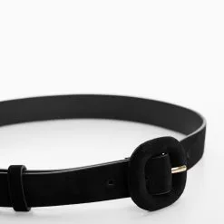 Mango Leather Belt With Square Buckle -Mango popular store mango 4329 7826536 3