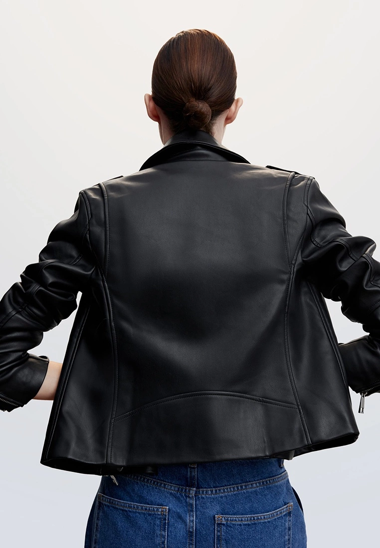 Mango Faux-Leather Biker Jacket 4 Mango Faux-Leather Biker Jacket - Image 2
