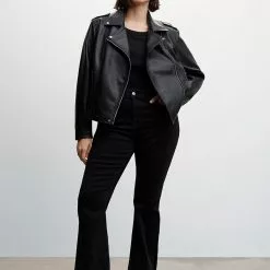 Mango Faux-Leather Biker Jacket 12 Mango Faux-Leather Biker Jacket -Mango popular store mango 4332 6616536 4