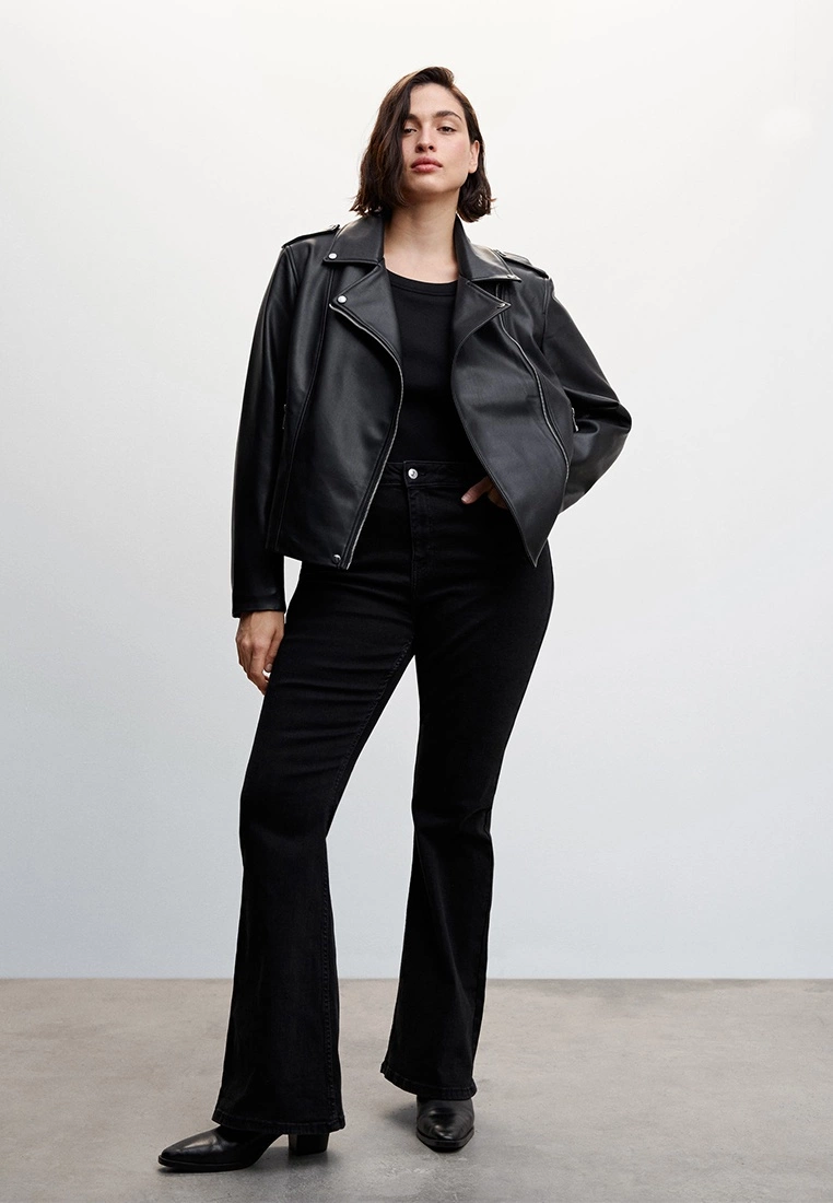 Mango Faux-Leather Biker Jacket 6 Mango Faux-Leather Biker Jacket - Image 4