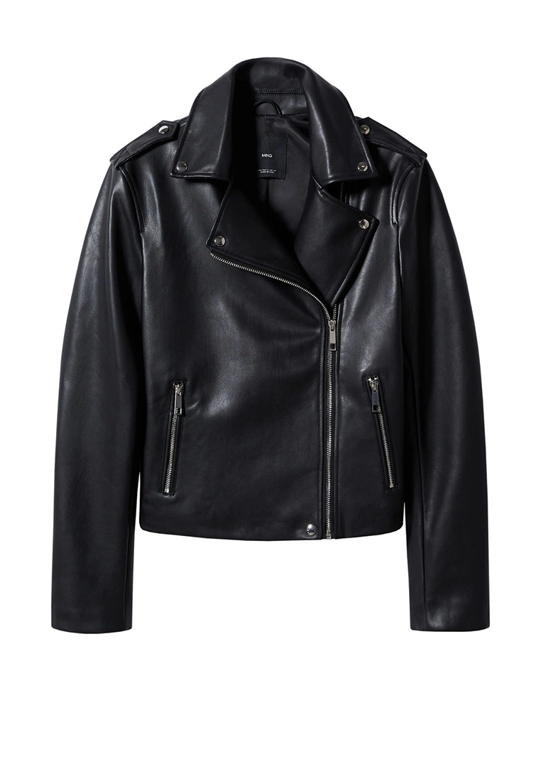 Mango Faux-Leather Biker Jacket 9 Mango Faux-Leather Biker Jacket - Image 7