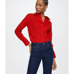 Mango Essential Cotton-Blend Shirt