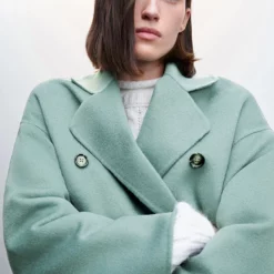 Mango Handmade Oversized Wool Coat -Mango popular store mango 4377 9436536 3