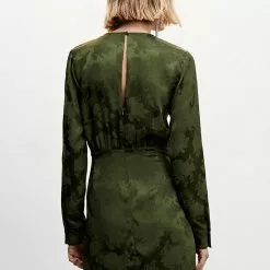 Mango Knotted Jacquard Dress -Mango popular store mango 4383 9326536 2