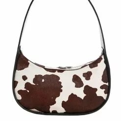 Mango Animal Print Leather Blend Bag