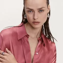 Mango 100% Silk Shirt 12 Mango 100% Silk Shirt -Mango popular store mango 4394 0905146 3