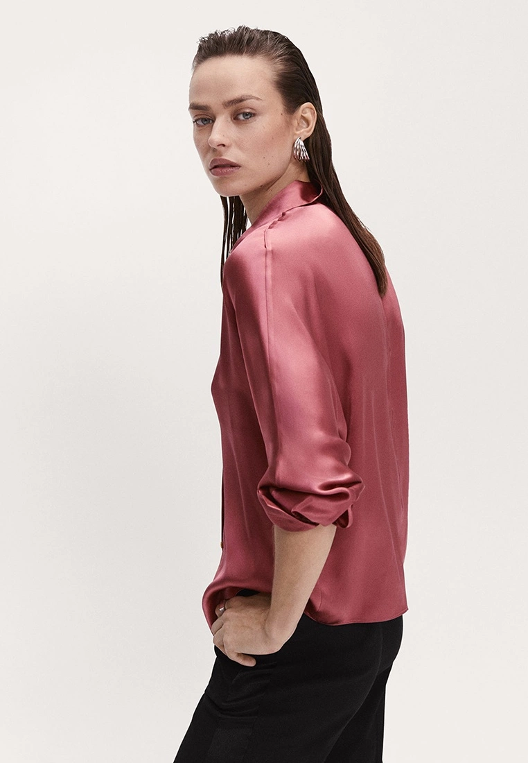 Mango 100% Silk Shirt 6 Mango 100% Silk Shirt - Image 4