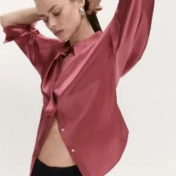 Mango 100% Silk Shirt 14 Mango 100% Silk Shirt -Mango popular store mango 4395 0905146 5