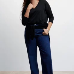 Mango V-Neck Cotton T-Shirt -Mango popular store mango 4413 8036536 6