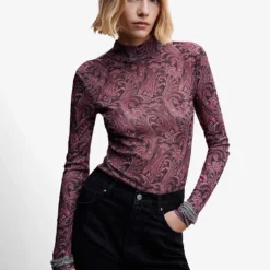 Mango Printed Long Sleeve T-Shirt