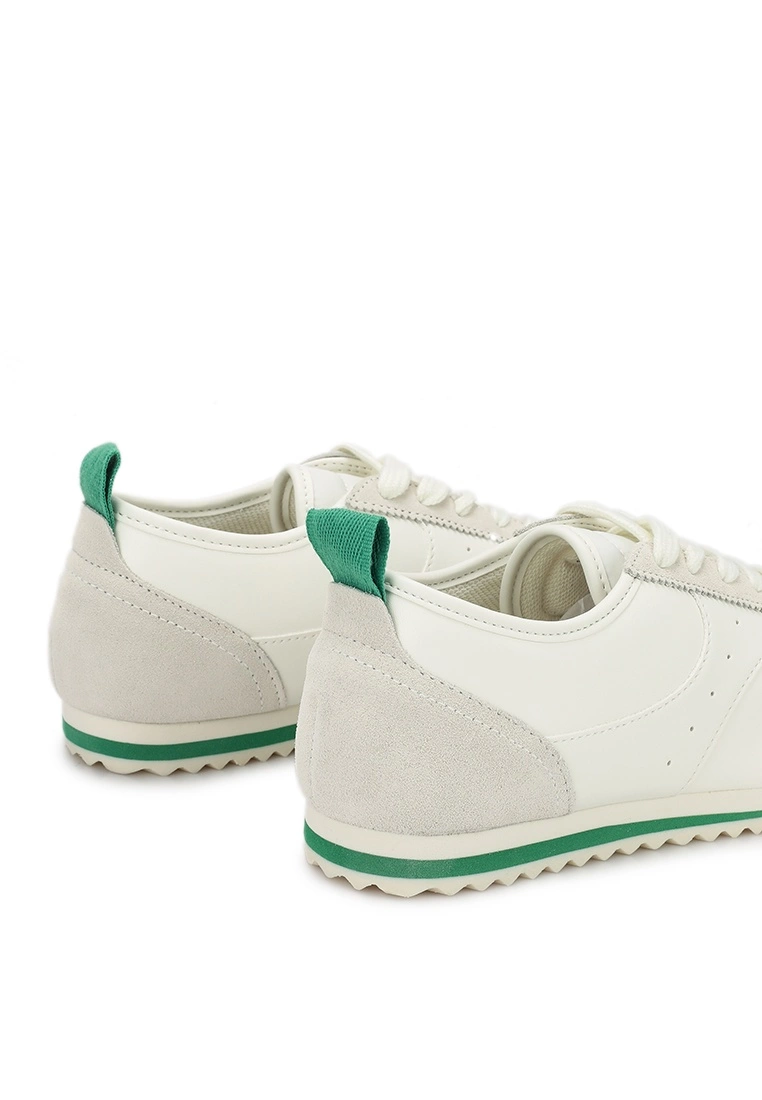 Mango Leather Panel Sneakers 5 Mango Leather Panel Sneakers - Image 3